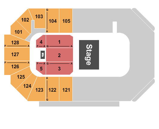 Comerica Center Half House Seating Chart