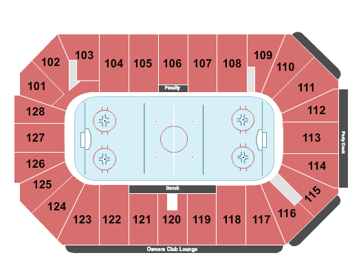 Comerica Center Hockey 1 Seating Chart