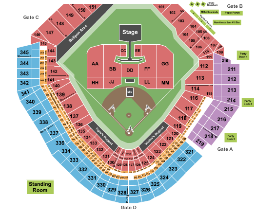 Comerica Park Jonas Brothers Seating Chart