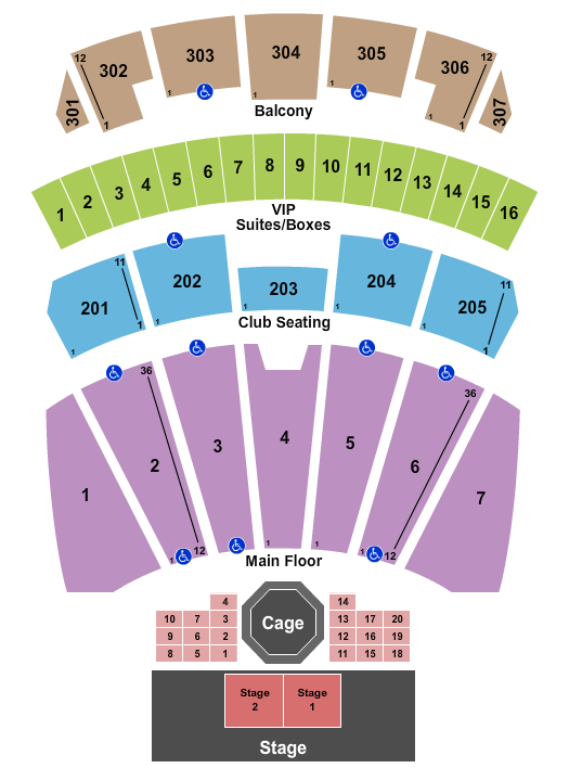 Arizona Financial Theatre MMA Seating Chart