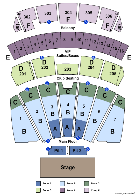 Arizona Financial Theatre Sesame Street Zone Seating Chart