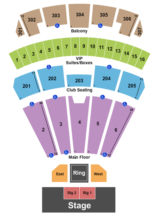 Arizona Financial Theatre WWE Seating Chart