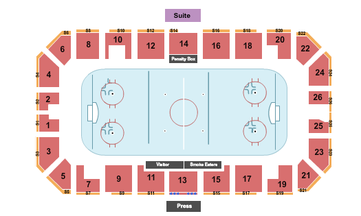 Cominco Arena Hockey Seating Chart