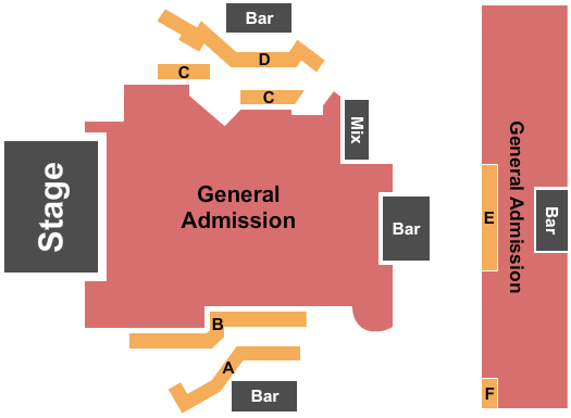 George Thorogood & The Destroyers Commodore Ballroom Seating Chart