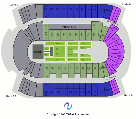Commonwealth Stadium - Edmonton Kenny Chesney Seating Chart