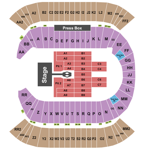 Commonwealth Stadium - Edmonton Seating Chart