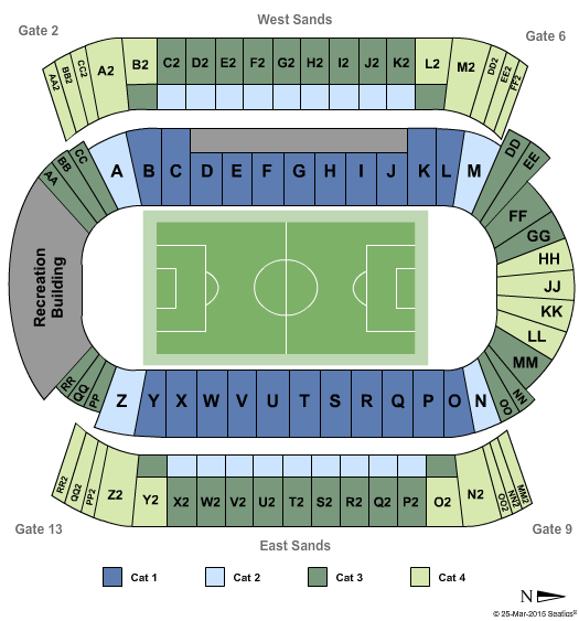 Commonwealth Stadium - Edmonton Soccer - 2015 FIFA Cup Seating Chart