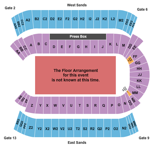 Commonwealth Stadium - Edmonton Generic Floor Seating Chart
