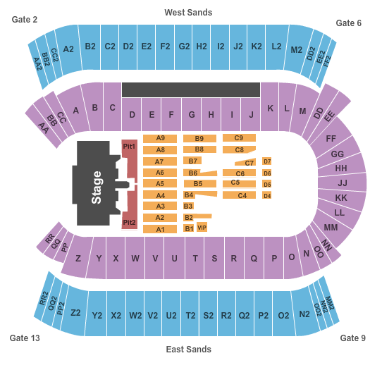 Commonwealth Stadium - Edmonton Guns n Roses Seating Chart