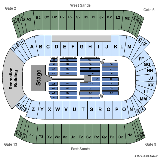 Commonwealth Stadium - Edmonton One Direction Seating Chart