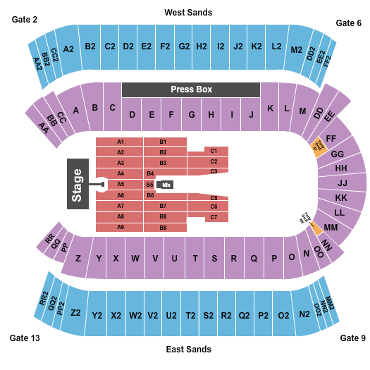 Commonwealth Stadium - Edmonton Seating Chart