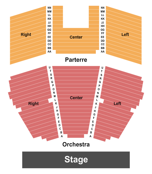 Concert Hall at Lake Travis Performing Arts Center Seating Chart