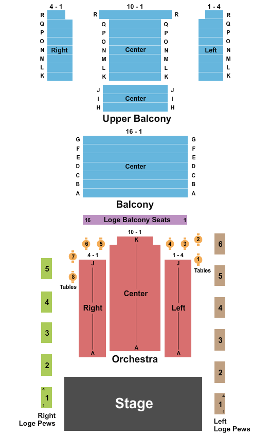 Tanger Center Greensboro Seating Chart