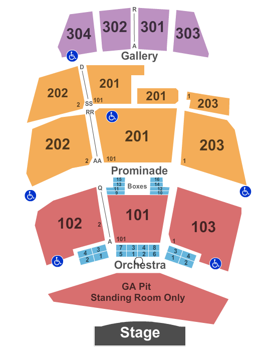 Ford Amphitheater at Coney Island Boardwalk Primus Seating Chart