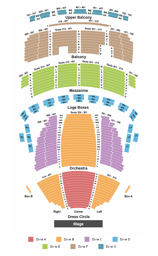 Connor Palace Theatre Seating Chart & Maps Cleveland