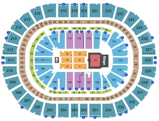 PPG Paints Arena Erich Church Seating Chart