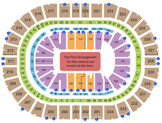 PPG Paints Arena Generic Floor Seating Chart