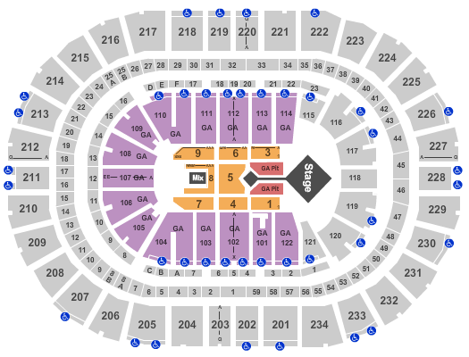 PPG Paints Arena Hillsong United Seating Chart