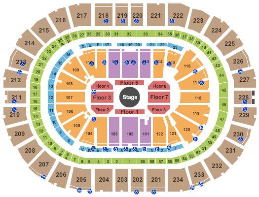 PPG Paints Arena In the Round Seating Chart