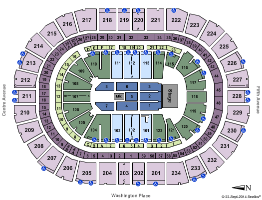 PPG Paints Arena James Taylor Seating Chart