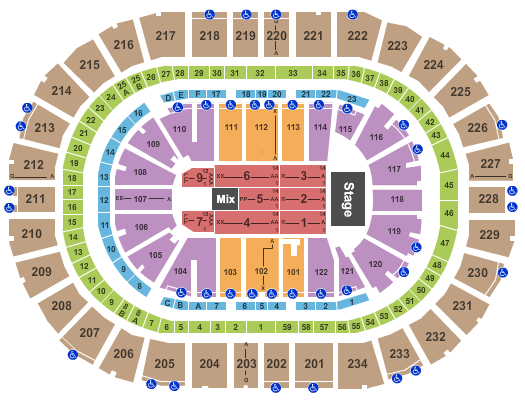 PPG Paints Arena Janet Jackson Seating Chart