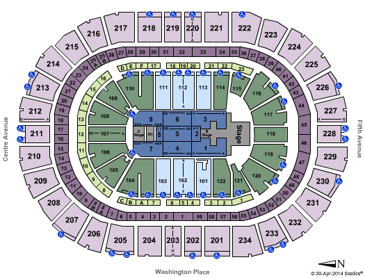 PPG Paints Arena Miley Cyrus Seating Chart