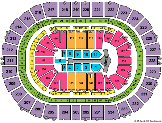 PPG Paints Arena NKOTBSB Seating Chart