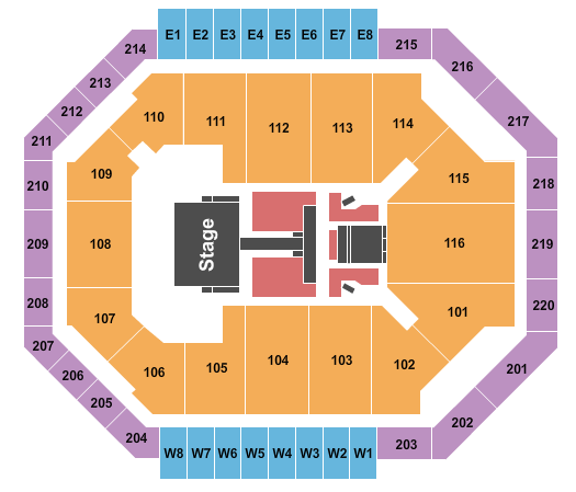 Chartway Arena at Ted Constant Convocation Center Chris Tomlin Seating Chart