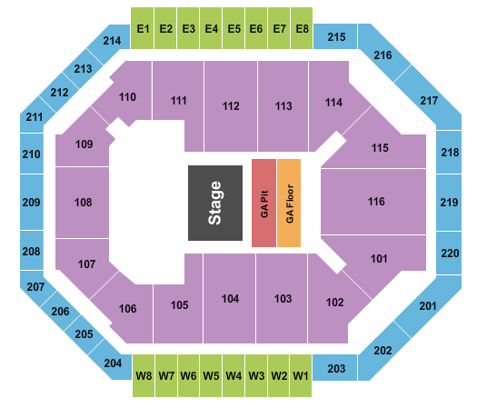 Chartway Arena at Ted Constant Convocation Center Cole Swindell Seating Chart