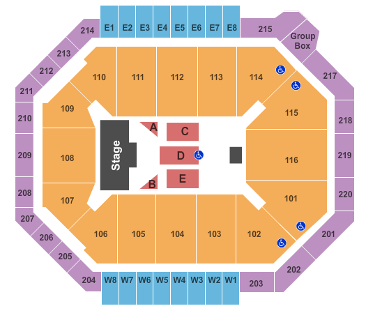Chartway Arena at Ted Constant Convocation Center Sesame Street Seating Chart
