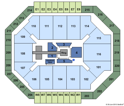 Chartway Arena at Ted Constant Convocation Center TNA Wrestling Seating Chart