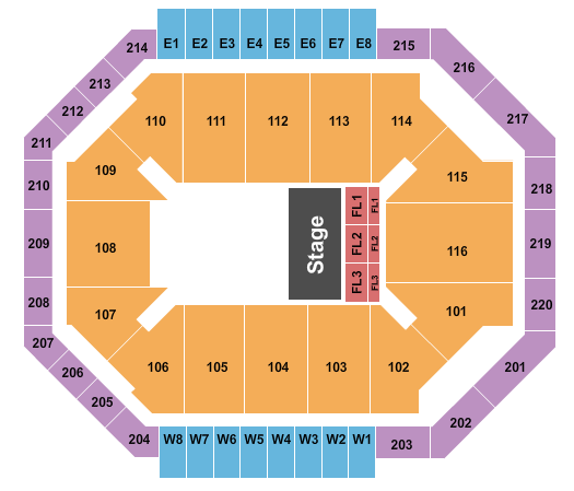 Chartway Arena at Ted Constant Convocation Center Aaron Lewis Seating Chart