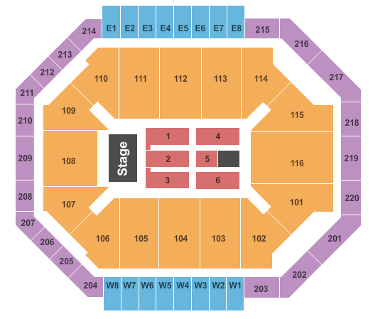 Chartway Arena at Ted Constant Convocation Center seating chart event tickets center