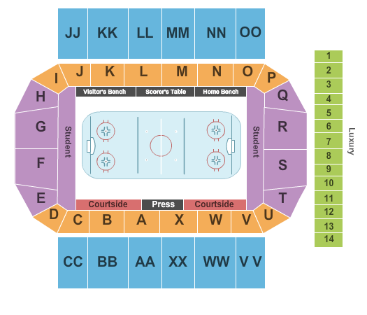Conte Forum Seating Chart