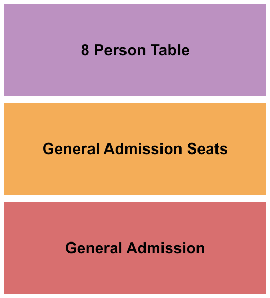 Cook's Garage GA/GA Seat/Table Seating Chart