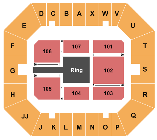 Cool Insuring Arena WWE Seating Chart