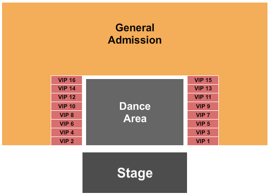 CoolToday Park General Admission/VIP Seating Chart