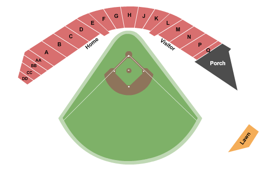 Jackson Field Baseball Seating Chart