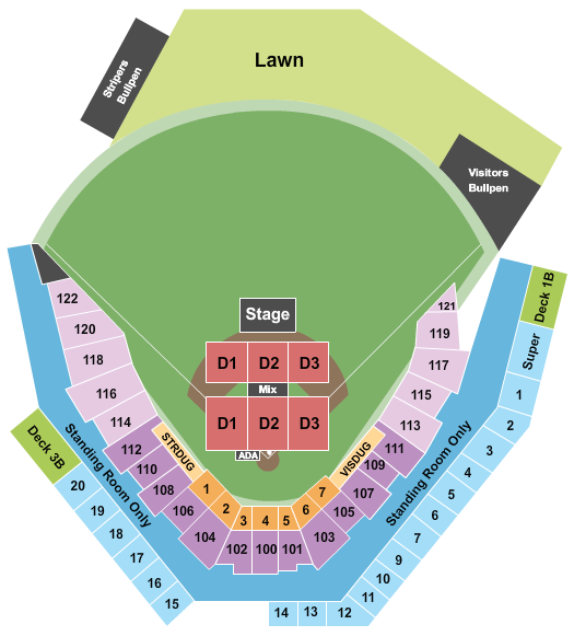 Coolray Field Comedy Seating Chart