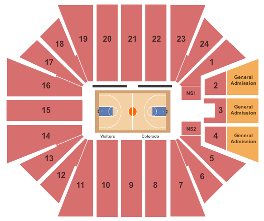 CU Events Center Basketball Seating Chart