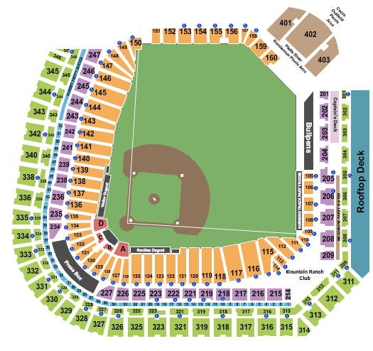 colorado rockies vs atlanta braves seating chart at coors field in denver, co.