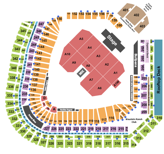 Coors Field Billy Joel Seating Chart