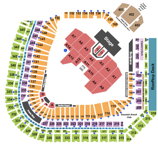 Coors Field Def Leppard Seating Chart