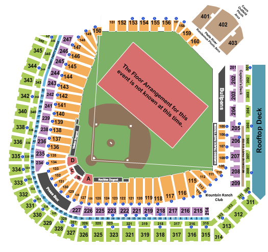 Coors Field Generic Field Seating Chart