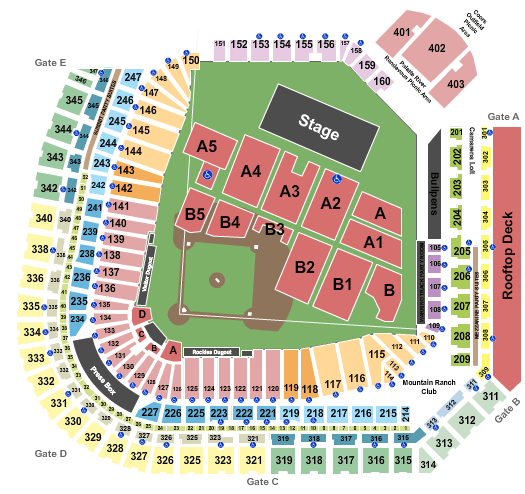 Coors Field Journey and Def Leppard Seating Chart