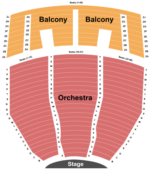 Copaken Stage At Kansas City Repertory Theatre End Stage Seating Chart