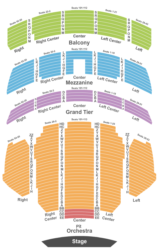 Cal Coast Credit Union Seating Chart