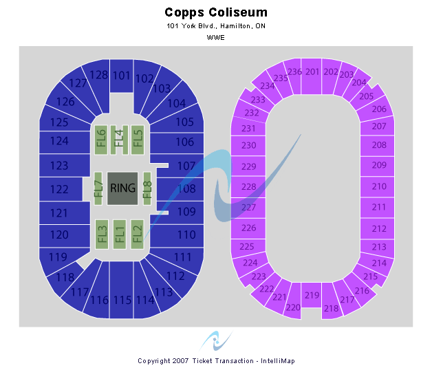 FirstOntario Centre WWE Seating Chart