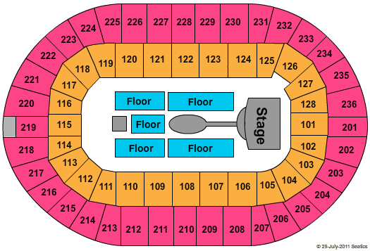 FirstOntario Centre Cirque-Micheal Jackson Seating Chart