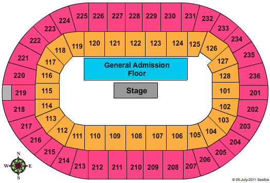 FirstOntario Centre Club Copps Seating Chart